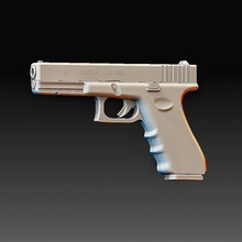 glock 19 gadget weapons art high poly toy 3d print model - Mito3D
