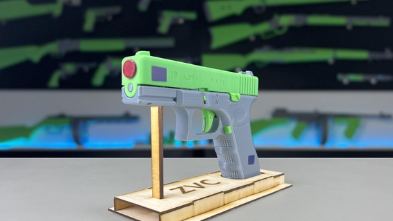 glock 19 pistola giocattolo giocattoli glock19 3d print model - Mito3D