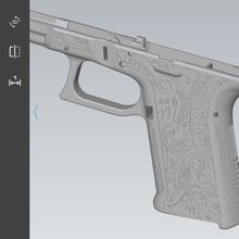 glock 19 azteco personalizzato attrezzo pistole 3d print model - Mito3D