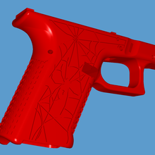 glock 19 nero vedova attrezzo pistole 3d print model - Mito3D