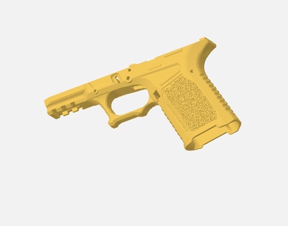 glock 19 personalizzato glock19 telaio 9mm 3d print model - Mito3D