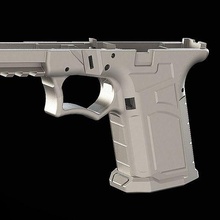 glock 19 frame diy rails tool glock19 glock pistol 9mm glock19 frame glock 19 g19 g19 frame 3d print model - Mito3D