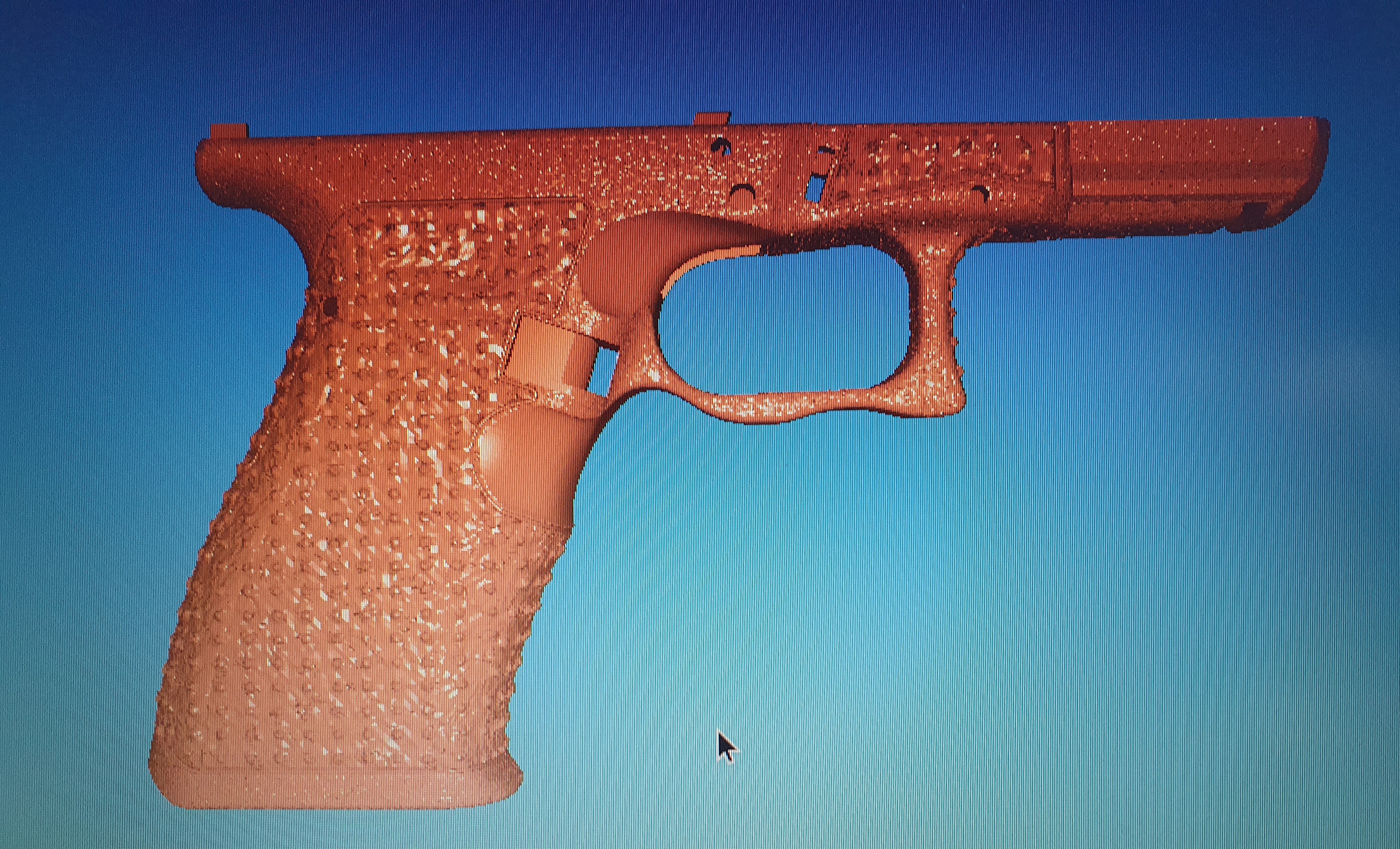 glock 19 quadro Armação aréola glock19 defcad 3D print model - Mito3D