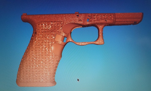 glock 19 quadro Armação aréola glock19 defcad 3d print model - Mito3D