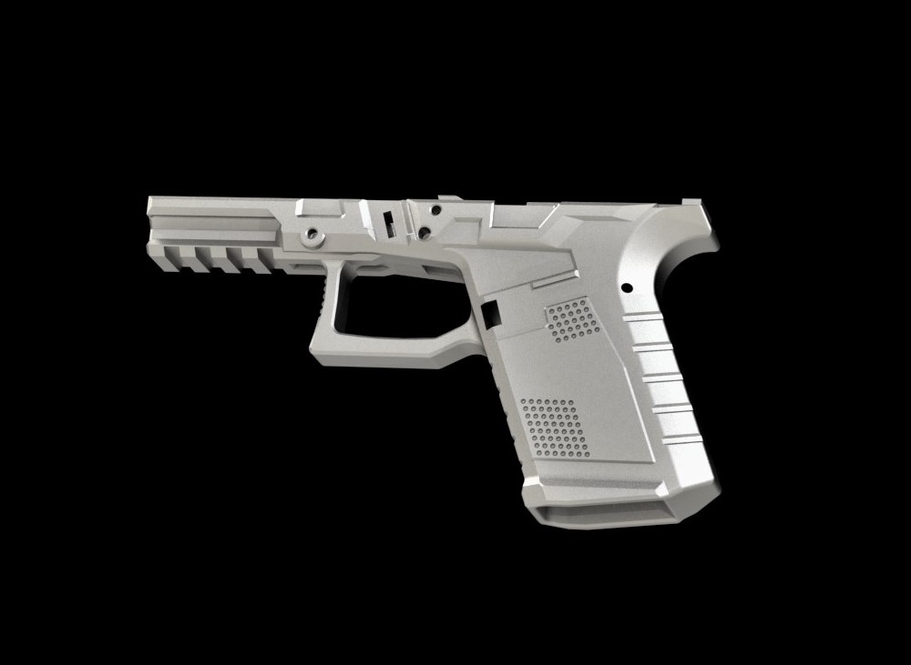 glock 19 telaio mk3 dd192 binari glock17 17 diapositiva 3d Stampa pistola inferiore 26 3D print model - Mito3D