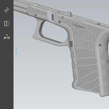 glock 19 telaio ragnatela imbianchino attrezzo pistole 3d print model - Mito3D