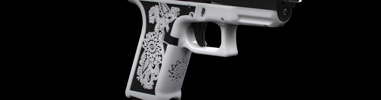 glock 19 garden variety 192 17 guns firearms grips handstop speedloader extended release fmda gun artistic designs 3d print model - Mito3D
