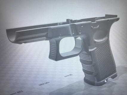 glock 19 gen 4 g19 g23 quadro Armação 3d receaver oem faça 3d print model - Mito3D