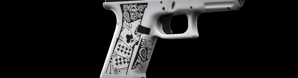 glock 19 good hand stipple 17 guns firearms triggers grips magazines rifle handstop speedloader extended release fmda 3d print model - Mito3D