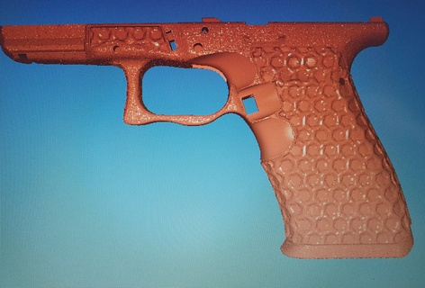 glock 19 hex quadro Armação glock19 defcad 3d print model - Mito3D