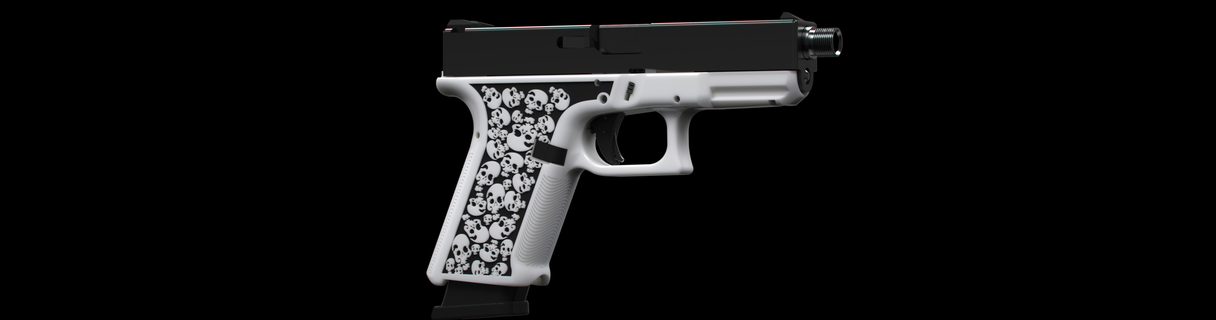 glock 19 leo stipple 17 guns firearms triggers grips magazines rifle handstop speedloader extended release fmda 3d print model - Mito3D