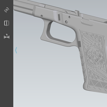 glock 19 polinesiano attrezzo pistole 3d print model - Mito3D