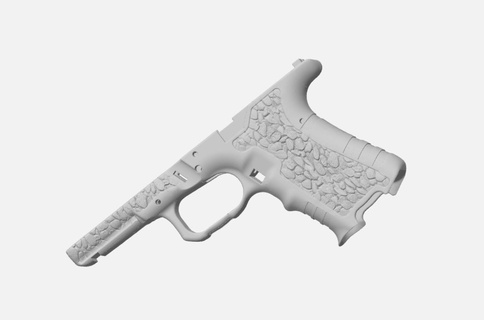 glock 19 river rock frame glock frames  3d print model - Mito3D