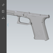 glock 19 Fırtına asker araç silahlar 3d print model - Mito3D