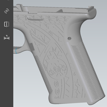glock 19 tribale attrezzo pistole 3d print model - Mito3D