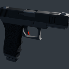glock 19 glock19 l'arma giocattolo hardsurface i cambiamenti 3d print model - Mito3D