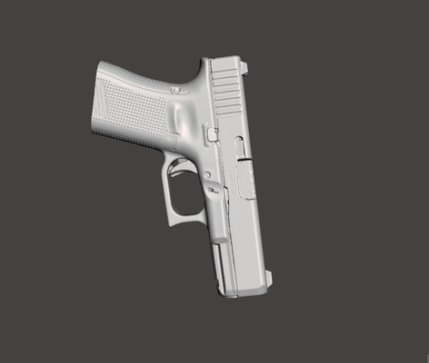 glock 19x real size 3d gun mold tools 19 pistol x printable holster kydex molds 3d print model - Mito3D