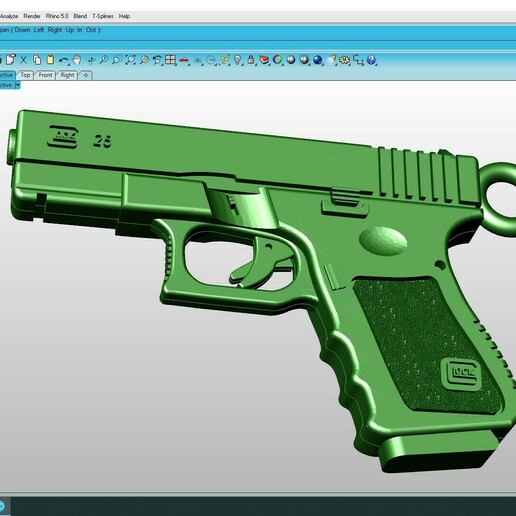 glock 25 3D print model - Mito3D
