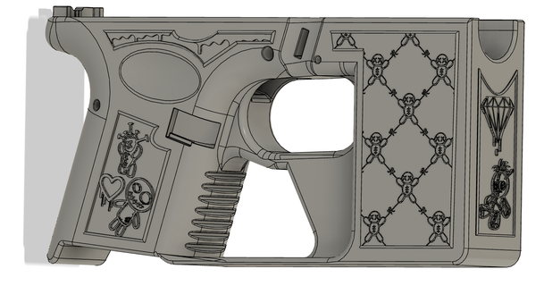 glock 26 mattone 192 17 19 pistole armi fuoco p80 impugnature handstop speedloader esteso pubblicazione fmda pistola artistico disegni 3d print model - Mito3D