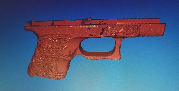 glock 26 cuadro trippy glock26 defcad 3d print model - Mito3D