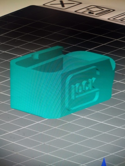 glock 26 grip extension baseplate 3d print model - Mito3D