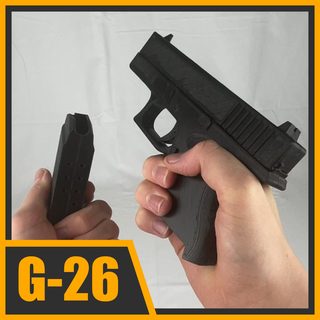 glock 26 apuntalar pistola fácil impresión retirable revista película divertido juguete cosplay 3d print model - Mito3D