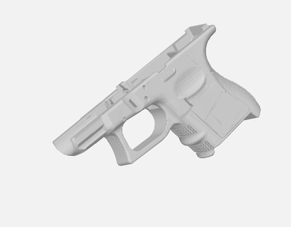glock 26 glock glock26 frame engineering print guns  3d print model - Mito3D