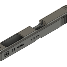 glock 34 rutschen 3d print model - Mito3D