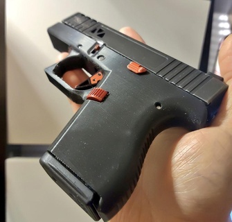 glock 43 frame glock glock43 p80 frame 43 9mm  3d print model - Mito3D