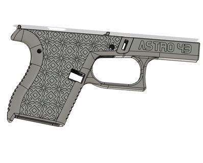 glock 43 ss80 astro pontilhado 17 armas fogo gatilhos apertos revistas rifle parada mão estendido liberação fmda 3d print model - Mito3D