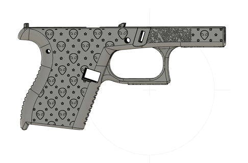 glock 43 ss80 interestelar intruso punteado armas fuego disparadores apretones revistas rifle parada manos cargador velocidad extendido lanzamiento FMDA 3d print model - Mito3D