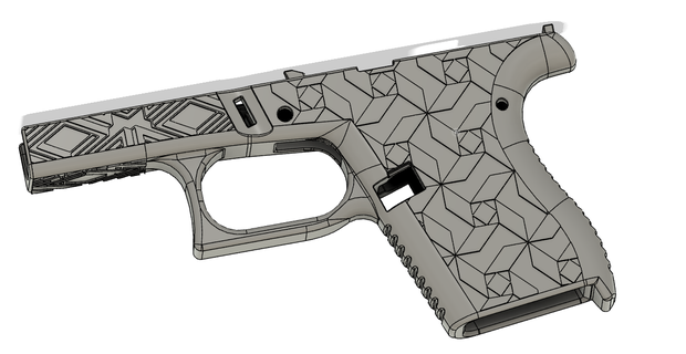 glock 43 ss80 proto molecola imbianchino 17 pistole armi fuoco trigger impugnature riviste fucile handstop esteso pubblicazione fmda 3d print model - Mito3D