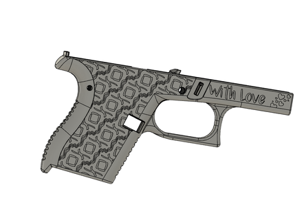 glock 43 ss80 Xoxo pontilhado 17 armas fogo gatilhos apertos revistas rifle parada mão estendido liberação fmda 3d print model - Mito3D
