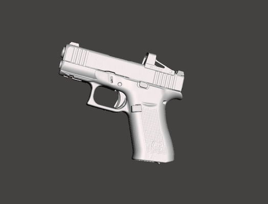 glock 43x rouge point g43x g43 kydex étui moule g19 g17 p320 p10c pistolet 3d print model - Mito3D