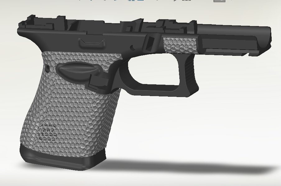 glock 44 quadro armação favo mel 3D print model - Mito3D