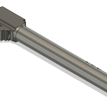 glock baril 17 canon conversion longue 3d print model - Mito3D