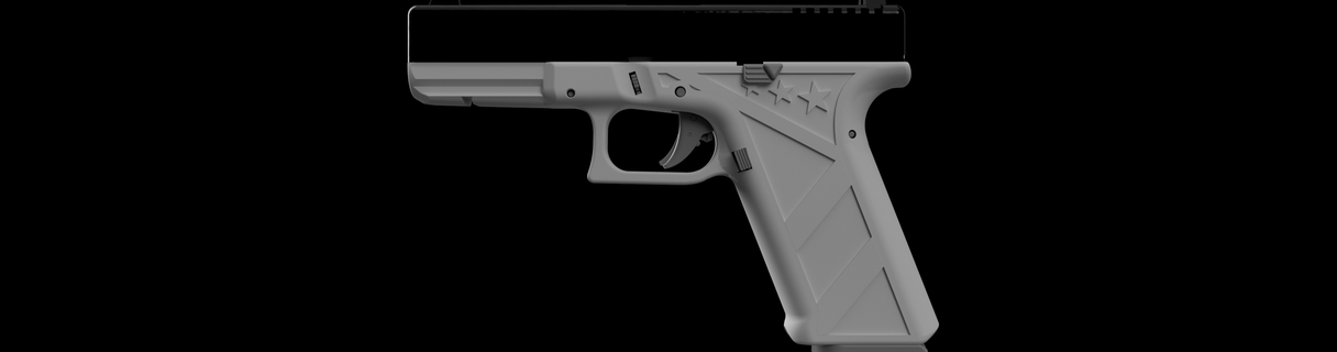 glock fmda 172 remixar glória 17 armas fogo gatilhos apertos revistas rifle parada mão speedloader estendido liberação 3d print model - Mito3D