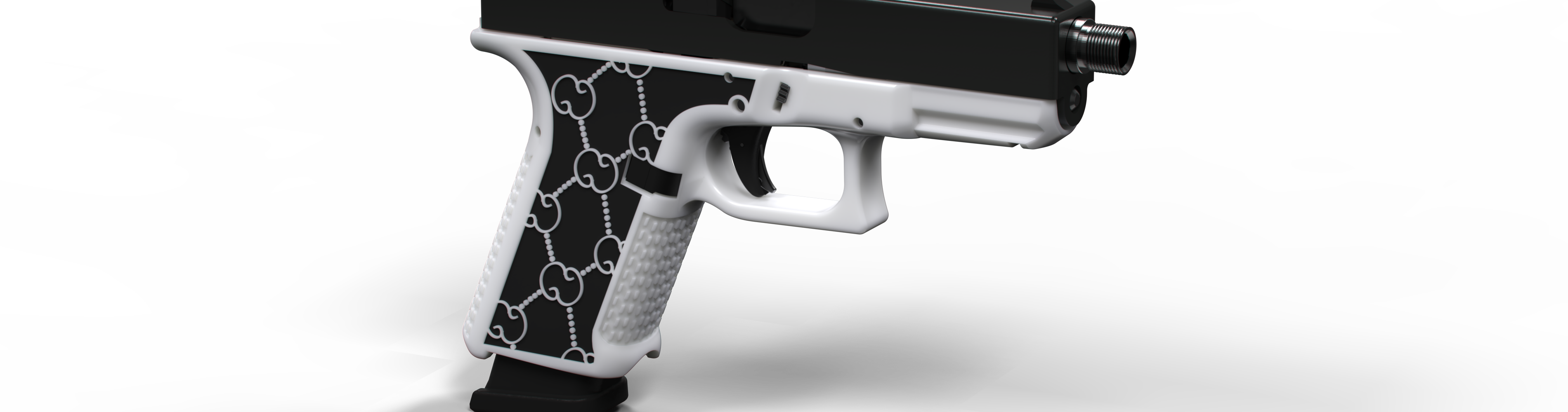glock fmda 192 remixar miçangas pontilhado 17 armas fogo gatilhos apertos revistas rifle parada mão speedloader estendido liberação 3D print model - Mito3D