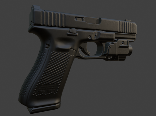 glock g22 + streamlight tlr8 ag 3d print model - Mito3D