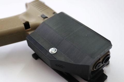 glock tabanca kılıf 19 17 safariland ubl Kydex taktik askeri asker çekim Ordu pasif tutma cephane madde işareti 3d print model - Mito3D
