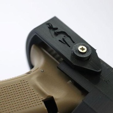 glock coldre esquerda entregue capuz 3d print model - Mito3D