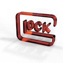 glock logo dormitorio 3d print model - Mito3D