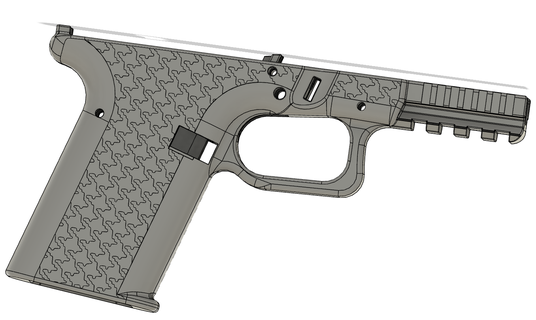 glock p80 donati punteado 192 17 19 armas fuego apretones cargador velocidad extendido lanzamiento FMDA pistola artístico diseños 3d print model - Mito3D