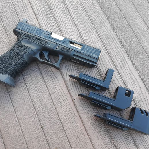 glock rotaia compensatore airsoft 18c kjw sport all'aperto 3D print model - Mito3D