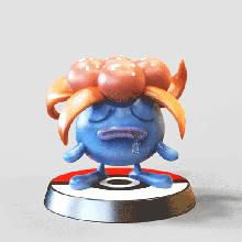tristezza fan arte pok lun figurina pokemon leggende arceus 3d print model - Mito3D
