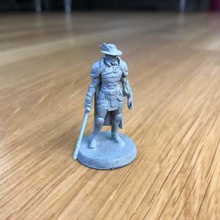 gloomhaven captain guard game games wargaming tabletop miniature mini fighter fantasy dungeons dragons dnd armor 28mm 3d print model - Mito3D