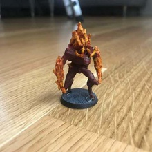 gloomhaven flame demon game toy accessories miniatures dungeons dragons minis miniature games fire elemental boardgames boardgame 3d print model - Mito3D