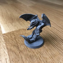 gloomhaven spitting drake - pose remix game 28mm dragon dungeons dragons standee mini miniature monster games 3d print model - Mito3D