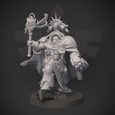 düster engel chonky priester platz marine spiel marinesoldaten dunkel preist kaplan terminator 3d print model - Mito3D