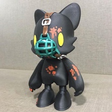 gloomy black muzzle art toy boy kid mori chack bear cute 3d print model - Mito3D